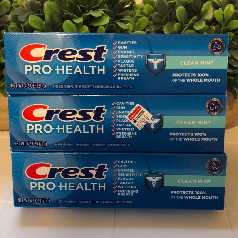 Crest Pro-Health Clean Mint Toothpaste Set of 3 - 4.3 oz Each
